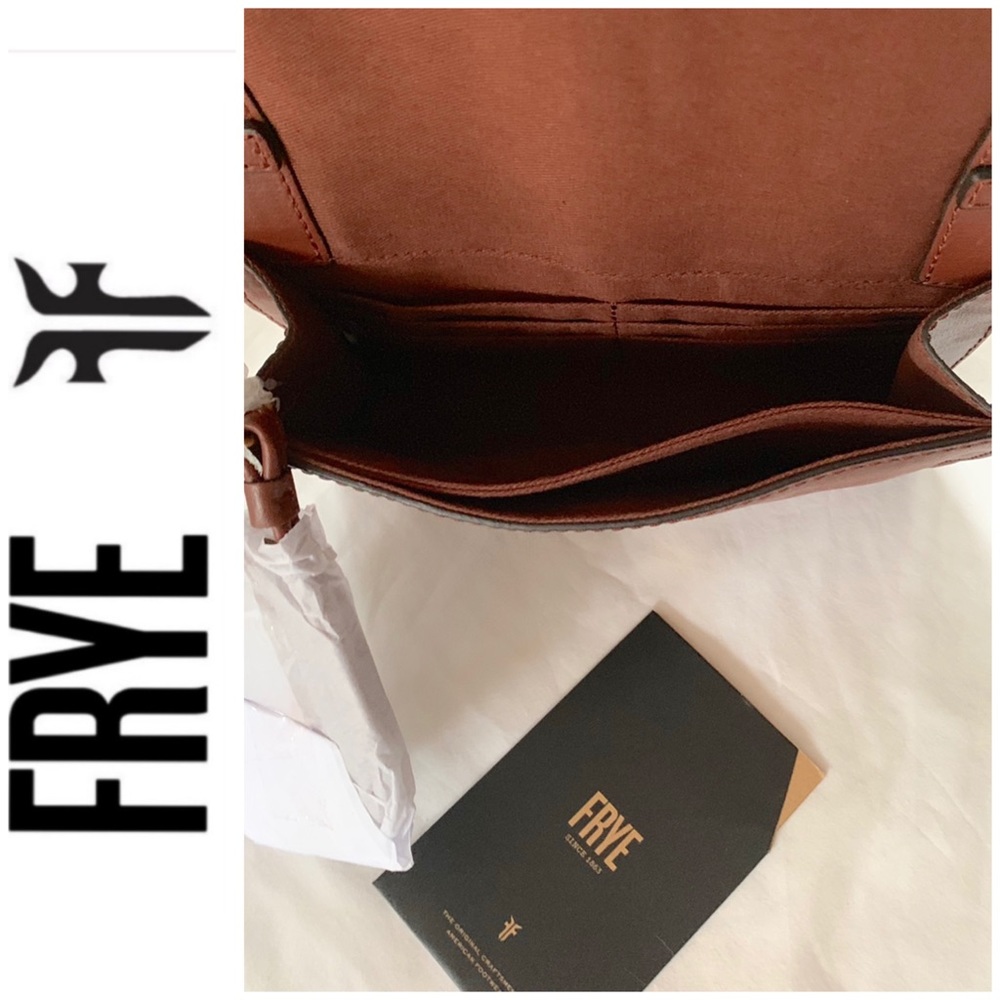 LAST 1 ‼️ FRYE genuine leather crossbody cognac - Picture 6 of 7